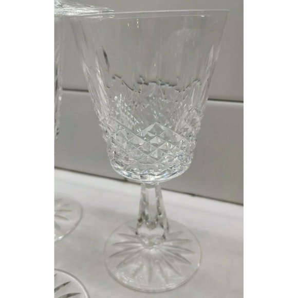 4 Water Goblets Kenmare (Cut) WATERFORD CRYSTAL 6 7/8" - Picture 4 of 5